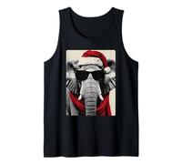 Elefante Natalizio e Occhiali da Sole Cappello Babbo Natale Canotta