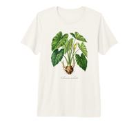 Elefante Orecchie pianta Illustrazione Colocasia esculenta Maglietta Premium