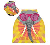 Elefante Per Occhiali Da Sole Art Passeggino Tettoia Copri Seggiolino Copertura Infermieristica Auto per Bambini per L'Allattamento Al Seno Morbido Traspirante Elastica Tettuccio