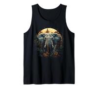 Elefante Pino Foresta Scena Africana Fa Canotta