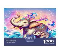 Elefante Puzzle 1000 Pezzi Adatto Per Adulti Un Enigma Impossibile Elefante Decorazione Della Casa Sfide EduGattoive Di Legno Regali Per Adulti 70x50cm/1000pcs