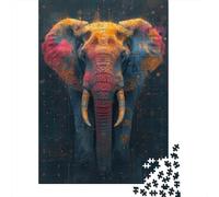 Elefante Puzzle Impossible 1000 Pezzi Arte digitale Decorazione Per La Casa. Giochi Rilassamento E Intelligence Per Adulti E Bambini Da 12 Anni 1000pcs (75x50cm)