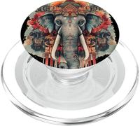 Elefante Sacro Tempio Thai India Art PopSockets PopGrip per MagSafe