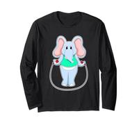Elefante Saltare la Corda Corda per Saltare Fitness Maglia a Manica