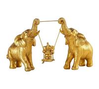 Elefante statua decorazione per la casa, in resina buona fortuna per madre e figlio figurina elefante, stile moderno simpatico animale scultura per soggiorno libreria da libreria ufficio desktop