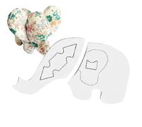Elefante Stencil per arti e mestieri - Sheeplate Sheet, intricato design della elefante | Strumento di crafting di professionale, guida di trapunta accurata per i tessuti