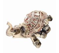 Elefantes Decorativos Para Sala, Feng Shui Decorazioni Elefantes de la Suerte Decorazione Domestica Elefante Figurina Figurina Figurina Lucky Feng Shui Golden Elephant (S)