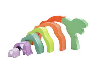 ELEFANTI DA IMPILARE safari elephant stacking blocks IN LEGNO costruzioni HAPE e