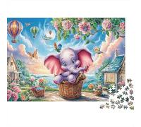 Elefantino Cestino Puzzle 1000 Pezzi per Adulti Giardino di Campagna Gioco di Puzzle 1000 Pezzi Relax Decorazione Regalo 70x50cm/1000pcs