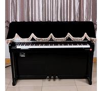 Eleg 88 Copertura Coperta per Pianoforte a Chiave con Elegante Design Malato per Ione (BLACK)