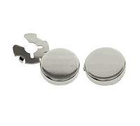 Elegabrillia 2 Pezzi Bottoni Copri Bottone Gemelli Uomo Ottone Accessorio Camicia Modello Rotondo Lisci Eleganti Adatti a Business Festa Regalo Fidanzato, d'Argento