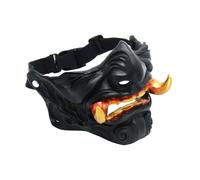 Elegabrillia Accessori per Costume da Samurai Smorfia Travestimento Spaventoso Resina