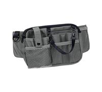 Elegabrillia Borsa Infermiera Portaoggetti Organizer con Tasche Multiuso per Attrezzatura Emergenza in Poliestere Resistente Regolabile Adatta per Lavoro, GRIGIO
