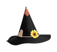 Elegabrillia Cappello da Strega di Halloween, Costume di Halloween, Accessorio per Cosplay da Strega, dal Profilo Scenografico, Adatto per Il Cosplay, Style C