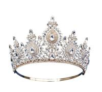 Elegabrillia Corona Navette per Acconciature Eleganti con Cerchietto attabile E Decorazioni Stratificate atto a Matrimoni E Ritratti Cerimoniali,