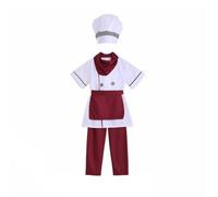 Elegabrillia Grembiule da con Tasca Leggero | Lavabile, Vestito da Cuoco con Grembiule, Professionale, per Giochi di Ruolo, Bambini, Bambine