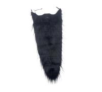 Elegabrillia Long Beard Barba Finta Baffi Parrucca Accessorio Costume in Poliestere Adatto a Uomini Donne Spettacoli di Feste Travestimento, Nero