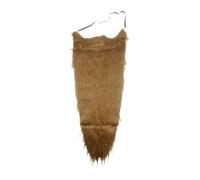 Elegabrillia Long Beard Barba Finta Baffi Parrucca Accessorio Costume in Poliestere Adatto a Uomini Donne Spettacoli di Feste Travestimento, Marrone