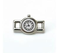 Elegabrillia Mini Orologio da Polso per Bambole Orologio Miniatura Accessorio Bambola Orologino Decorazione Casa Delle Bambole Metallo Ultraleggero Cinturino Mini, Argento