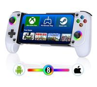 Elegamefy Controller cellulare per iPhone/Android, smartphone controller con joystick aggiornato senza zone morte, coloful luce mobile gaming controller per cellulare supporto cellulare