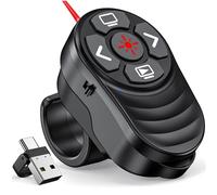 Elegamefy Finger Ring Presenter, 2 in 1 USB C Presentazione Telecomando per Mac Windows Linux PowerPoint Ricaricabile Puntatore Wireless Presenter