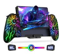 Elegamefy Switch Controller per Nintendo Switch/OLED Accessori, modalità manuale, joystick aggiornato (senza deriva), controller joypad senza fili con grande grip/programmabile