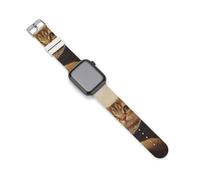 Elegance - Cinturino di ricambio Mona Cat in The Desert in silicone compatibile con IWacth Series 10 9 Ultra 8 7 6 5 SE, 38mm/40mm