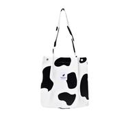 Elegance-go Borsa a Tracolla in Velluto a Coste, Borsa Shopper Donna Borsa a Tracolla Donna borsa tote borsa moda signore per tutti i giorni, ufficio, gita scolastica e shopping (bestiame da latte)