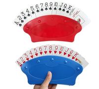 Elegance-go Porta Carte da Gioco,2 Pezzi Supporto di Carte da Gioco per Bambini in Plastica Porta Carte da Poker Porta Carte da Poker a Mani Libere per Adulti,Disabili,Anziani