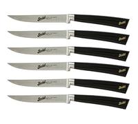 BERKEL Set 6 Coltelli da Bistecca Elegance Nero Nero