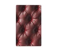 Elegance - Placca da parete vuota con superficie trapuntata, colore rosso intenso, per interruttore della luce, decorativa, 1 banda, per cucina, camera da letto, bagno, dimensioni 11,4 x 7 cm