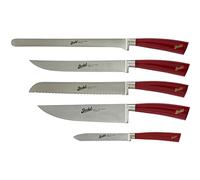 BERKEL Set 5 Coltelli Chef Elegance Rosso Rosso