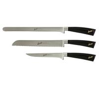 Elegance Set prosciutto 3 coltelli Nero