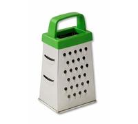 ELEGANCIO Mini grattugia quadrata in acciaio inox, altezza 6,6 cm, ideale come piccola grattugia per formaggio, affettatrice allo zenzero, grattugia per parmigiano da tavolo, grattugia allo zenzero, 4