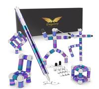 ELEGANCY QUALITY TO TRUST Magnetic Balls | Deformable Decompression Magnetic Pen Fidget Toy | Stress Relief Multi-Functional Ballpoint Pens | Cool Stuff Magnets for Kids (Rainbow)