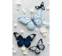 Elegant 3D Styled Butterflies and Roses Journal: a DOT GRID notebook for self-expression