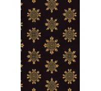 Elegant Black and Gold Journal, 190 Lined Pages, 5.5 x 8.5 Inches