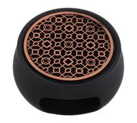 Elegant Black Ceramic Tea Heater Base Vintage Home Warmer for Coffee Tea