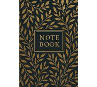 Elegant Black & Gold Floral Notebook | A Luxury Lined Journal Designed for Women Who Love Classic Botanical Art | Perfect for Writing, Planning, and Daily Inspiration