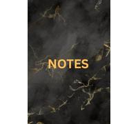 Elegant Black Marble Notes: 100 Pages Lined Notebook for Writing and Journaling, 6x9 Inch