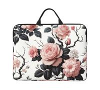 Elegant-Blooming-Roses - Custodia per computer portatile da 14 pollici, con chiusura a cerniera