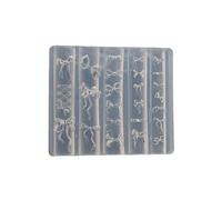 Elegant Bowknot Silicone Mould Set For Creating 3D Nails Art Earrings And Necklaces Crafting Tool Fashion Statement Bowknot Designs Mould