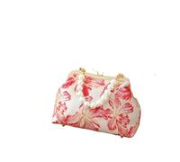 Elegant Chinese Style Embroidered Shoulder Bag with Pearl Handle - Women's Cosmetic Bag for Banquets(Style 4)