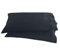 Elegant Comfort 1500 fili ricamati di qualità egiziana, lussuosi, morbidi e setosi, ipoallergenici, resistenti alle pieghe e allo sbiadimento, 2 pezzi