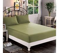 Elegant Comfort 1500, Lenzuolo con angoli profondi fino a 40,64 cm, di qualità alberghiera, in morbida microfibra, resistente a pieghe e sbiadimento, per letto singolo/1 piazza e mezzo, verde salvia