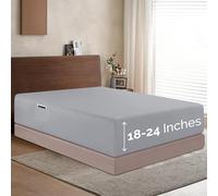 Elegant Comfort 1500, Lenzuolo con angoli singolo di qualità alberghiera, 45-61 cm, con tasca extra profonda per materasso alto, lussuoso e morbido, tasca intelligente, senza pieghe, misura Twin/Twin