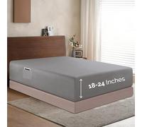 Elegant Comfort 1500, Lenzuolo con angoli singolo di qualità alberghiera, 45-61 cm, con tasca extra profonda per materasso alto, lussuoso e morbido, tasca intelligente, senza pieghe, misura Twin/Twin