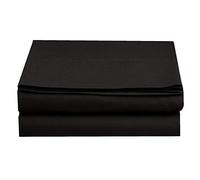 Elegant Comfort California Lenzuolo antigrinze su Amazon, qualità alberghiera a 1500 fili, 1 pezzo, lenzuolo di sotto, king size, nero