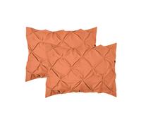 Elegant Comfort - Confezione da 2 federe con design a pieghe pizzicate, 1500 microfibra di qualit alberghiera premium, design elegante, facile d