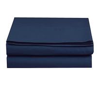 Elegant Comfort Lenzuolo antigrinze su Amazon, qualità alberghiera a 1500 fili, 1 pezzo, lenzuolo di sotto, dimensione lenzuolo doppio XL, blu navy